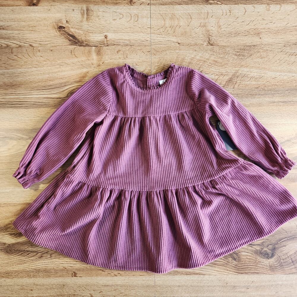 NWT Modern Moments by Gerber Girls Dress‎ with Ruffles Rose Toddler Size 2T